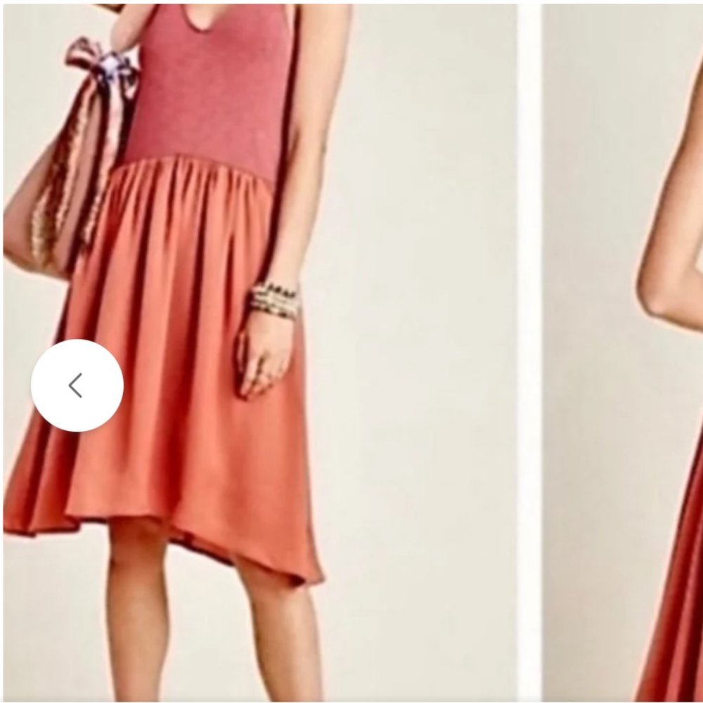 Anthropologie XS Dolan Left Coast Collection Sleeveless Two Tone Dress